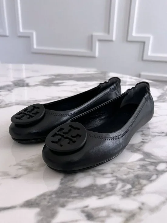 NWT - Tory Burch Minnie Travel Ballet - Black 🖤🩰 - Picture 1 of 8
